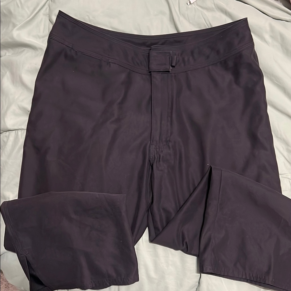 Vintage Patagonia Black Cropped Wide Leg Hiking Pants size 10